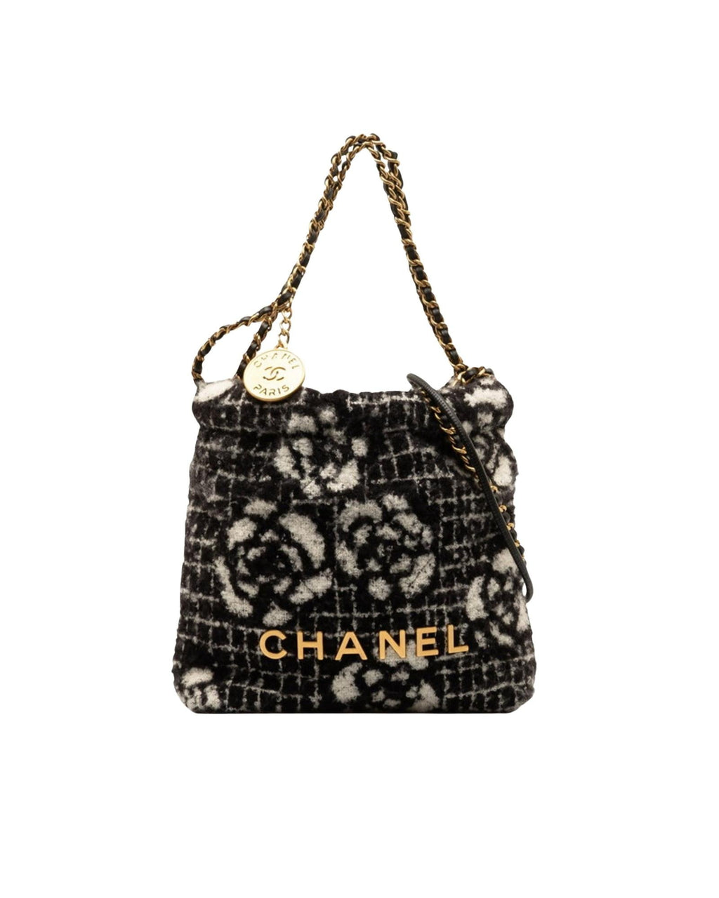 Chanel Floral Tweed Chain Bag
