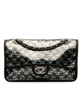 Chanel Classic Flap Bag LacePrint Patent Leather