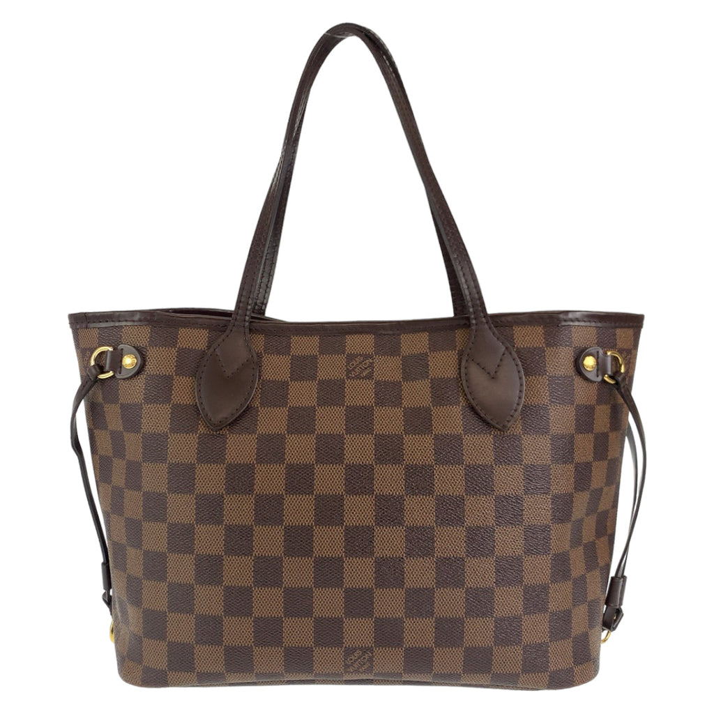 Louis Vuitton Damier Neverfull PM Tote Bag with Pouch