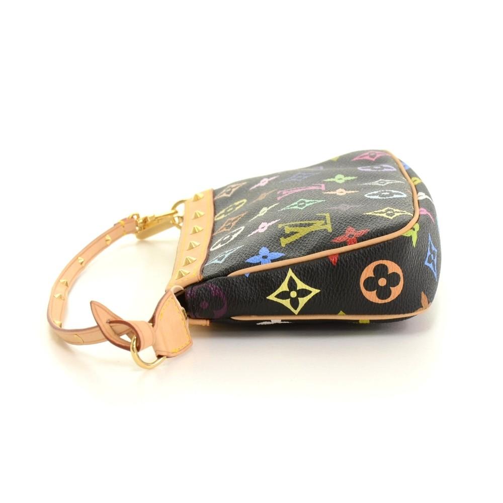 Louis Vuitto Pochette Accessoires Multicoloured Monogram Canvas Evening Bag