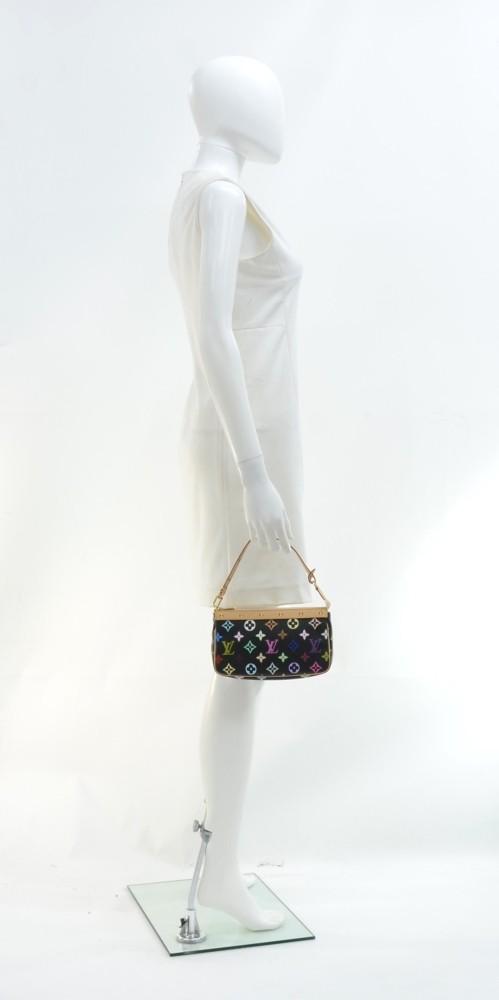Louis Vuitto Pochette Accessoires Multicoloured Monogram Canvas Evening Bag