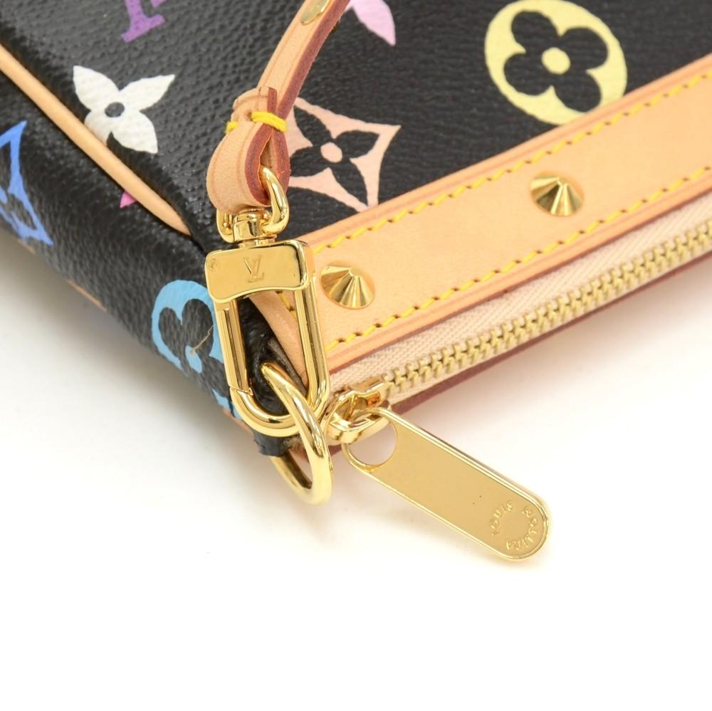 Louis Vuitto Pochette Accessoires Multicoloured Monogram Canvas Evening Bag