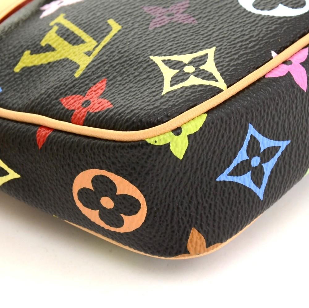 Louis Vuitto Pochette Accessoires Multicoloured Monogram Canvas Evening Bag