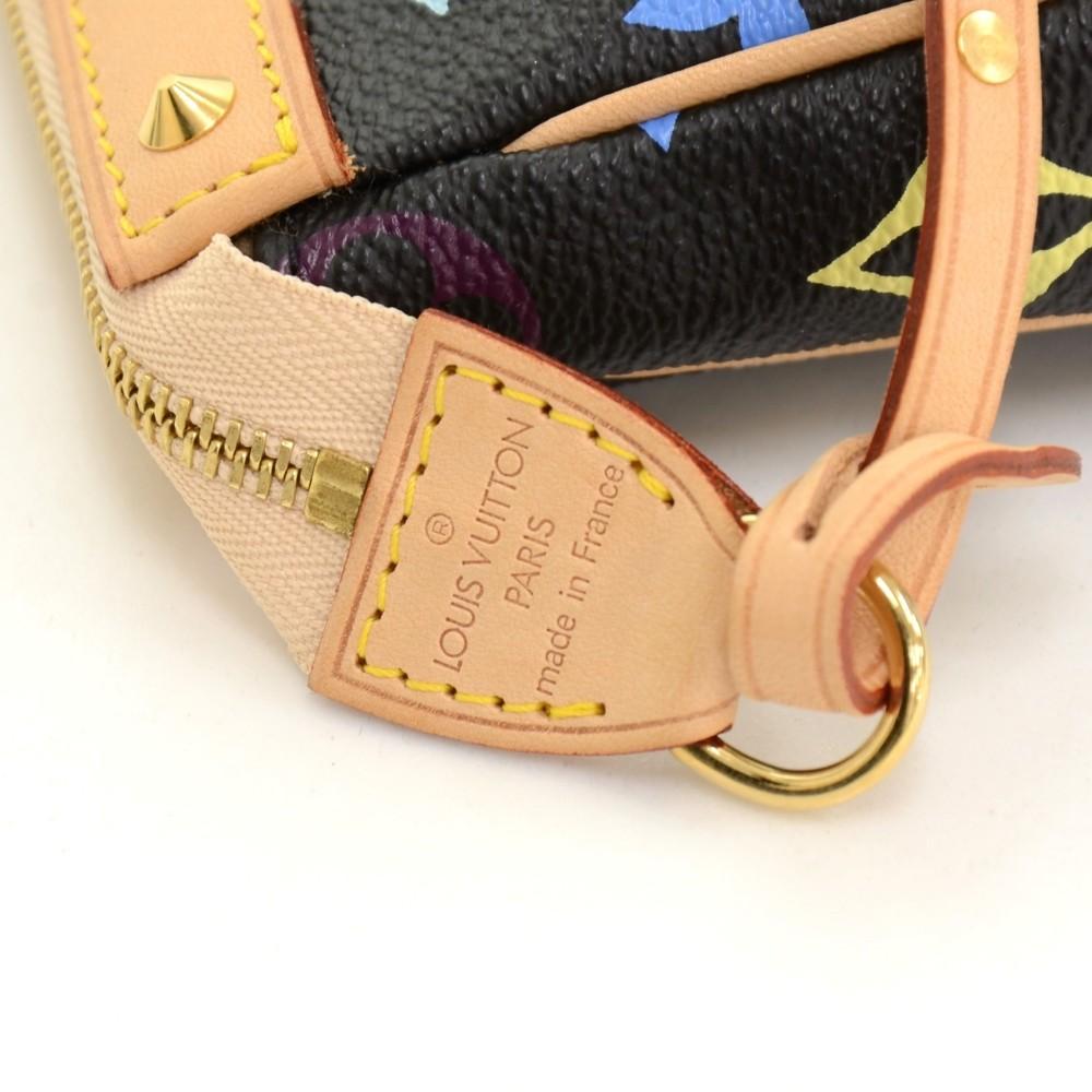 Louis Vuitto Pochette Accessoires Multicoloured Monogram Canvas Evening Bag