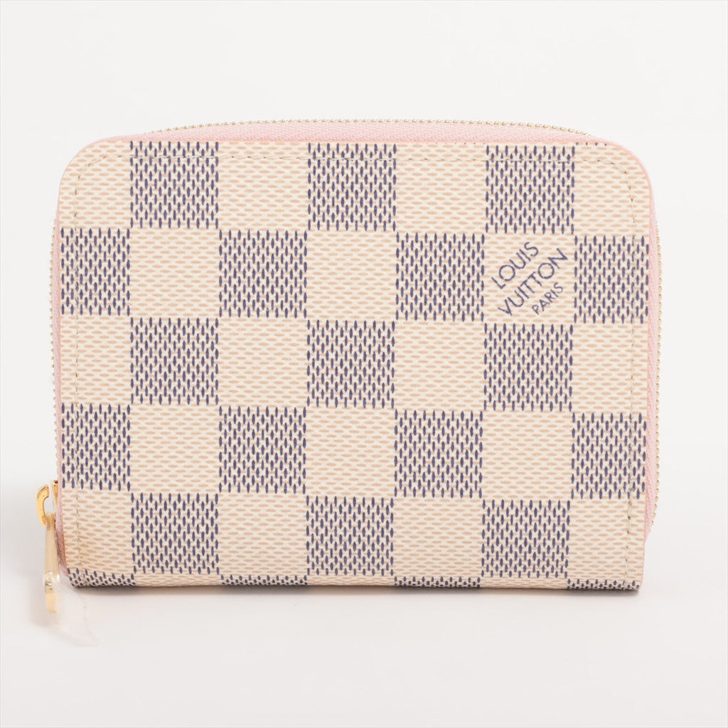Louis Vuitton Damierazur Zippyr Coin Impact N60229 Rose Valerie Coin Case