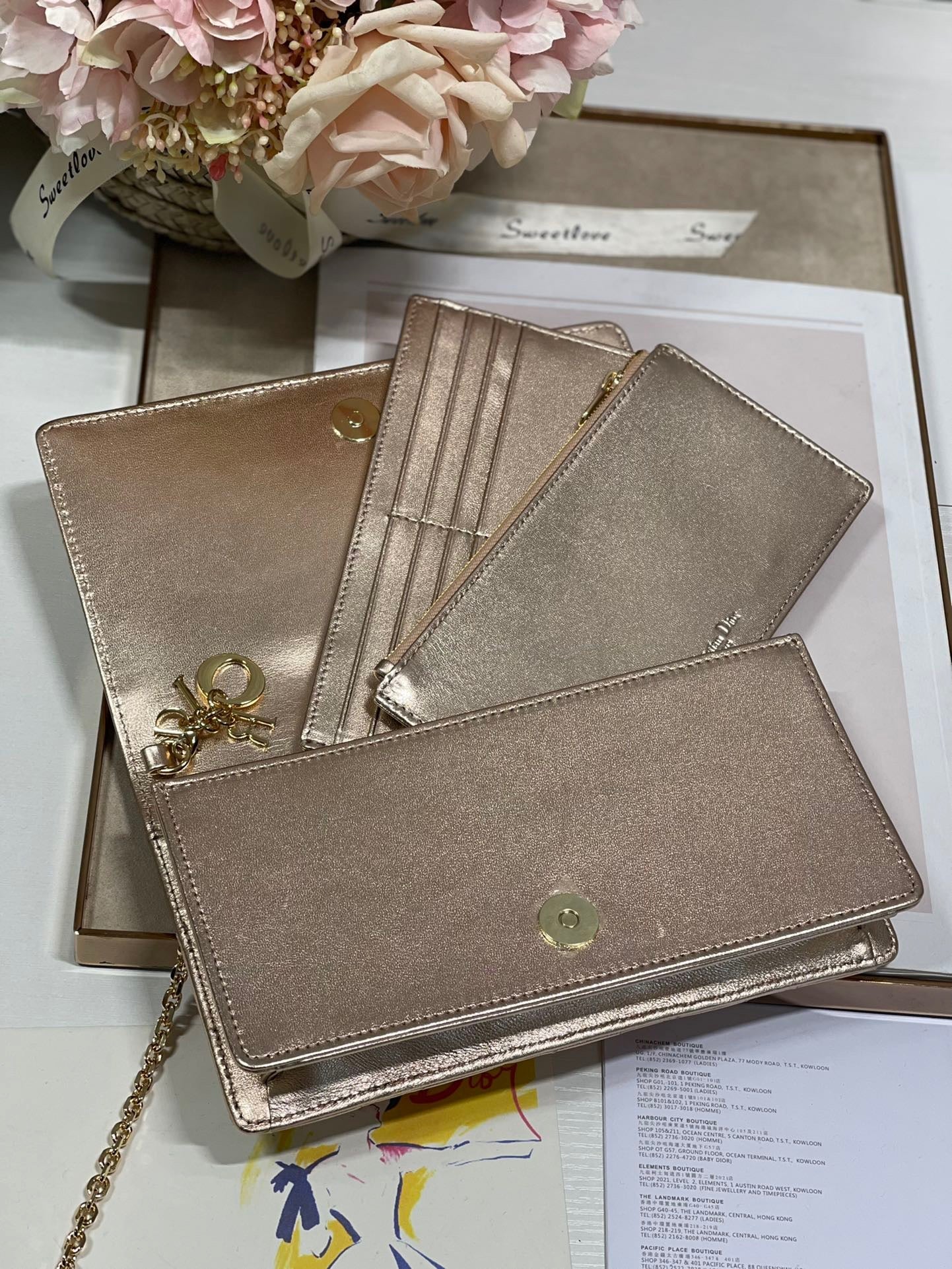 GLAMI Lady Pouch Gold, For Women, WomenÃ¢â‚¬â„¢s Handbags 8.5in/21.5cm CD
