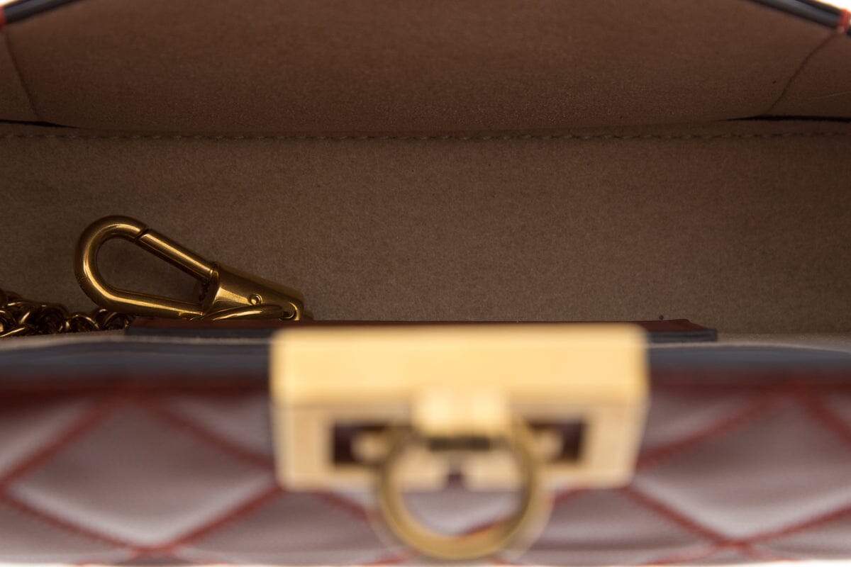 Givenchy Red Quilted Detail Cross-Body