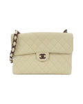 Chanel Vintage Leather Jumbo Handbag with Box and Dust Bag