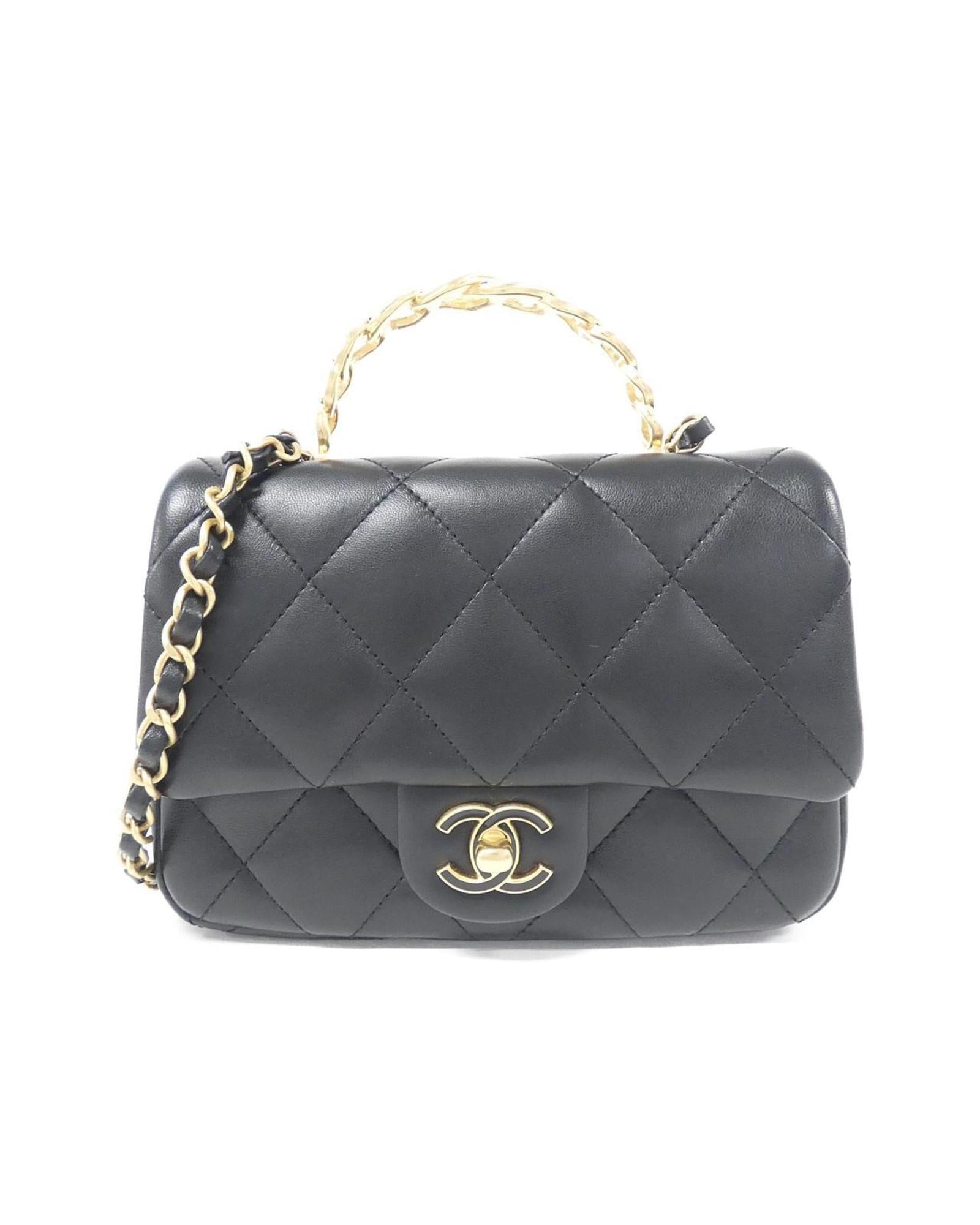 Chanel Luxury Leather Bag with Box and Dust Bag