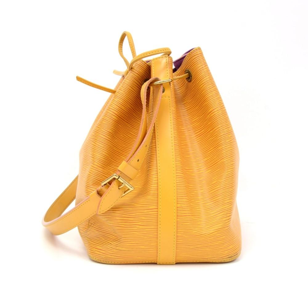 Louis Vuitto Petit Noe Yellow Epi Leather Bag