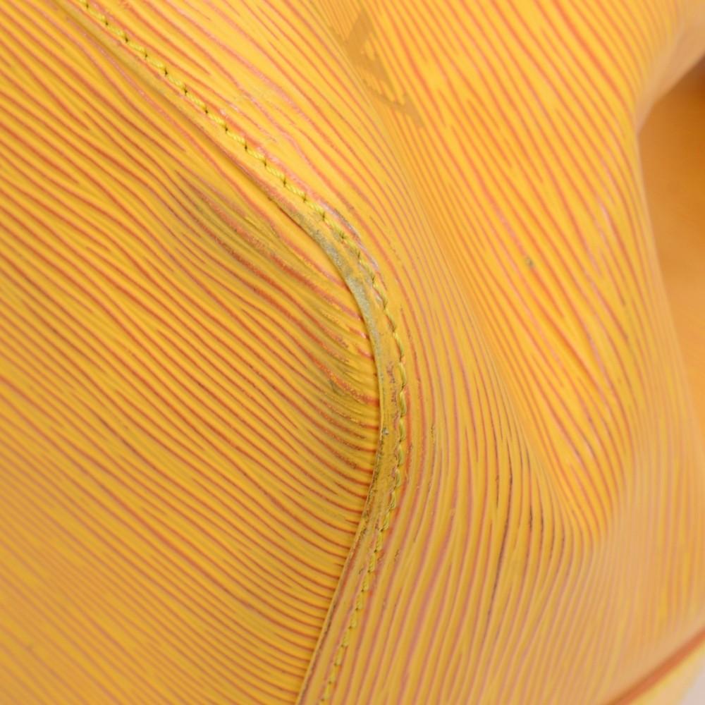 Louis Vuitto Petit Noe Yellow Epi Leather Bag