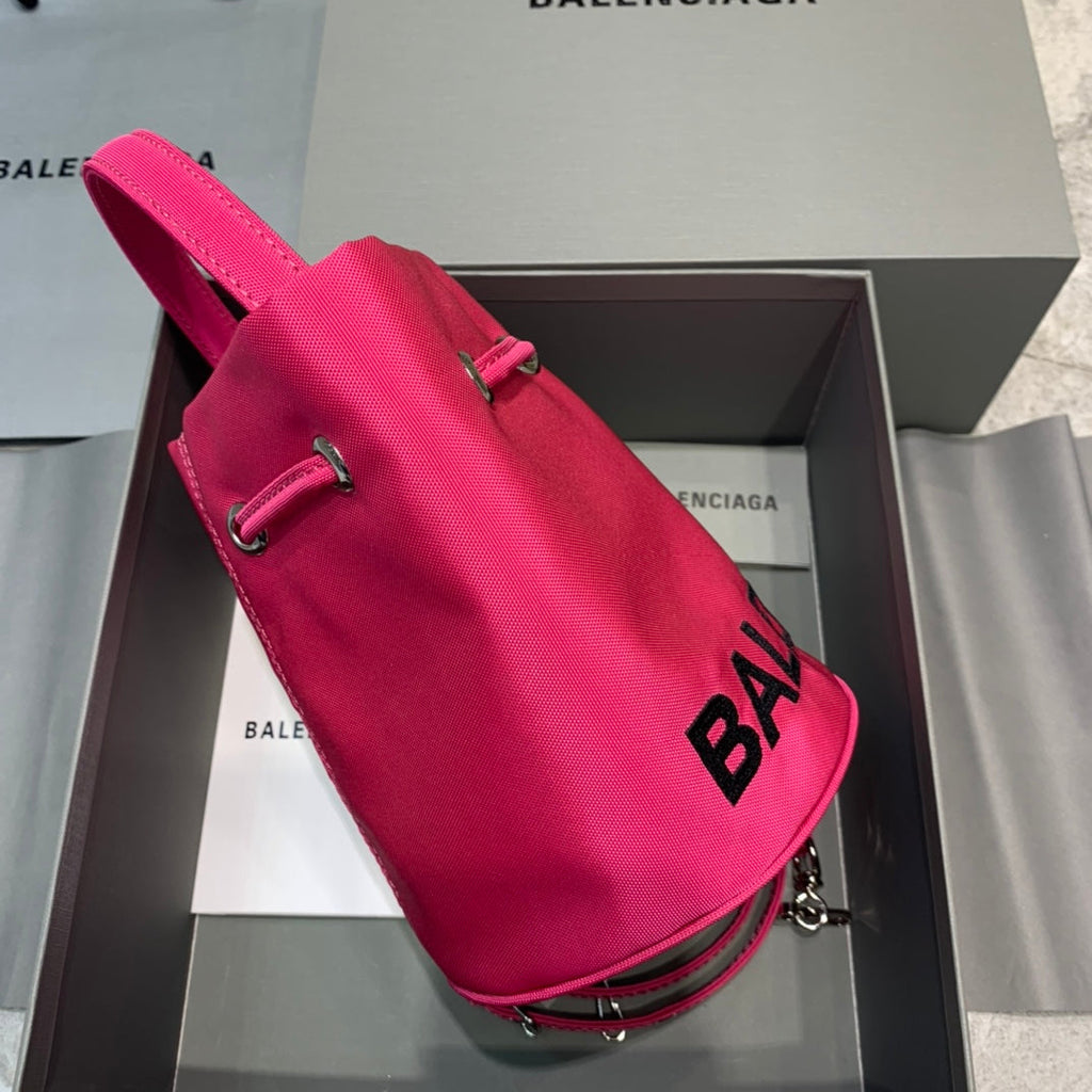 Balen Le Cagole MeGLAMIum Bucket Bag In Dark Pink, For Women,  Bags 11.8in/30cm