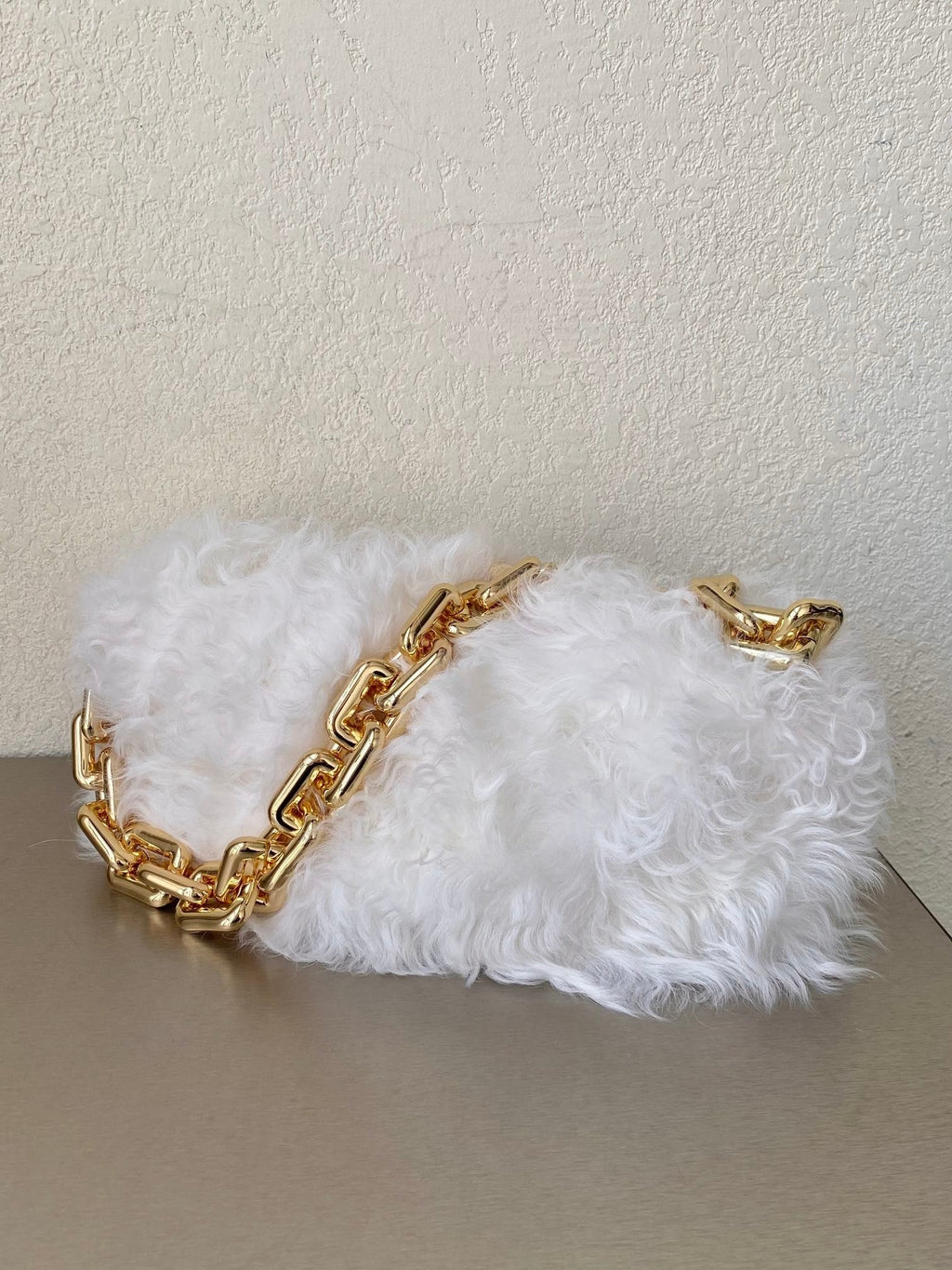 GLAMI Chain Pouch White, For Women, Bags 12.2in/31cm