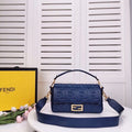 FI Baguette Chain MiGLAMI MeGLAMIum Dark Blue Bag For Woman 26cm/10in