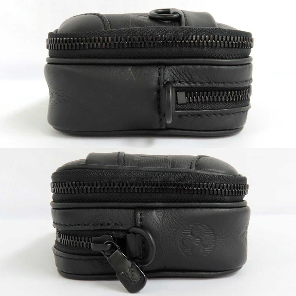 Louis Vuitton Alma Wearable Wallet NV M82544 Monogram Shadow Black Shoulder Bag Cross Body Leather Mens Unisex
