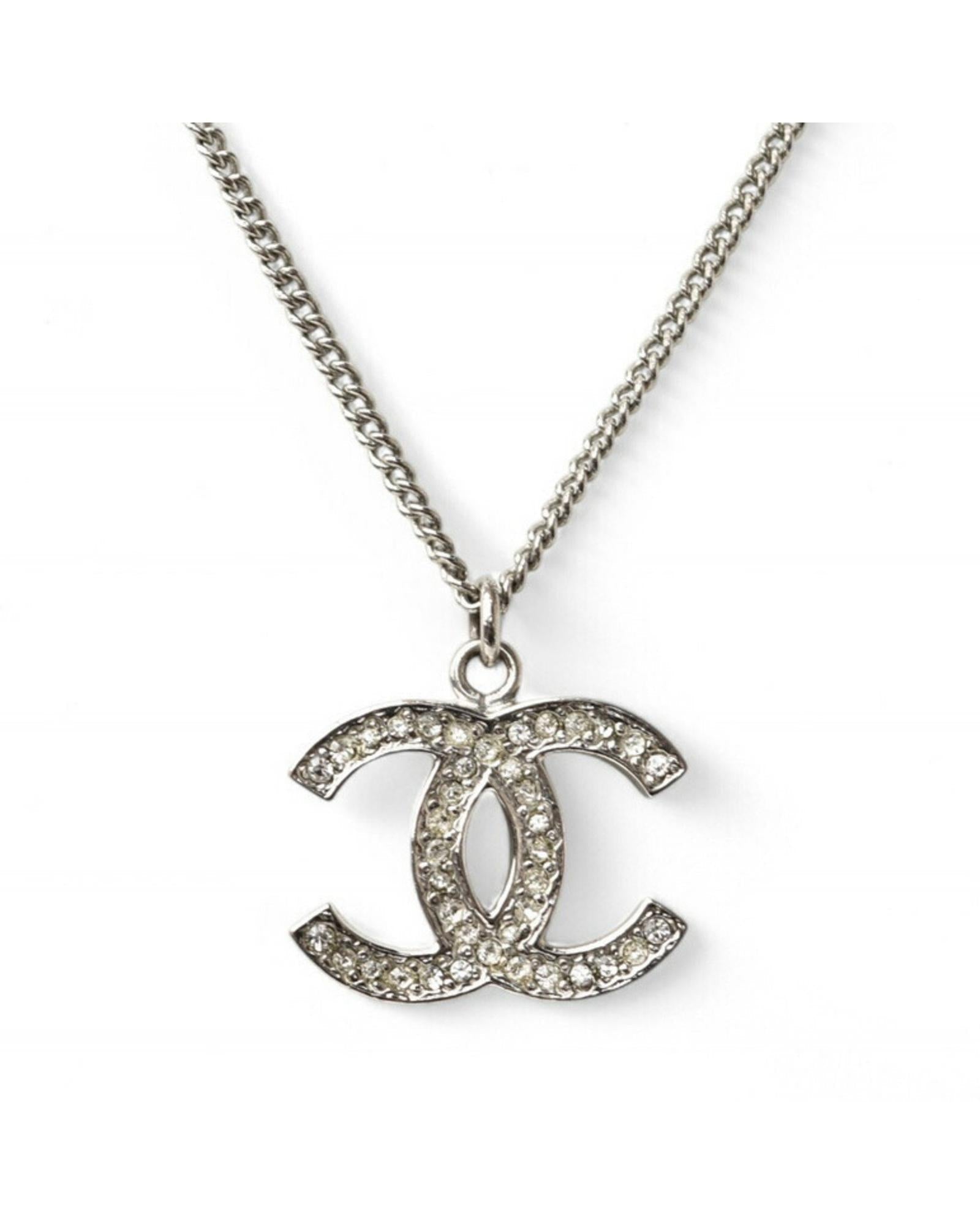 Chanel Elegant Metal Pendant Necklace with Box and Dust Bag