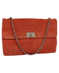 Chanel Quilted Suede Chain Bag