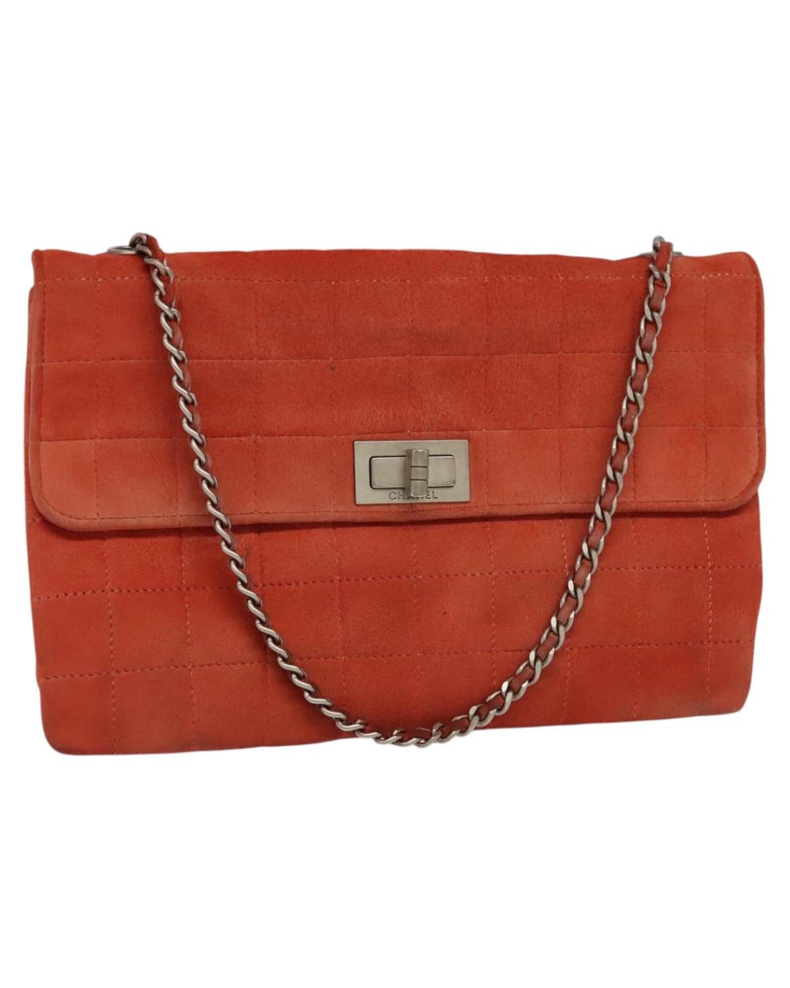 Chanel Quilted Suede Chain Bag