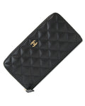 Chanel Quilted Leather Wallet with Box and Dust Bag