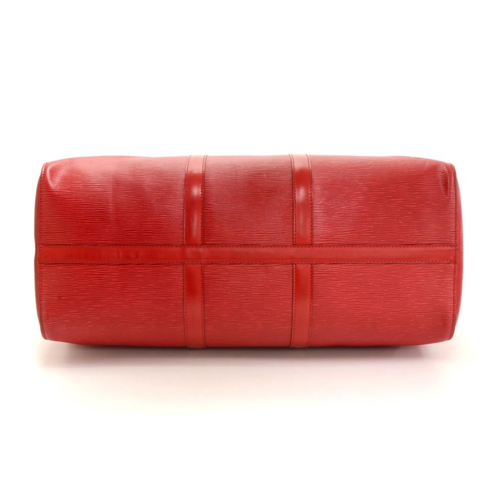 Louis Vuitto Keepall 50 Epi Leather Travel Bag