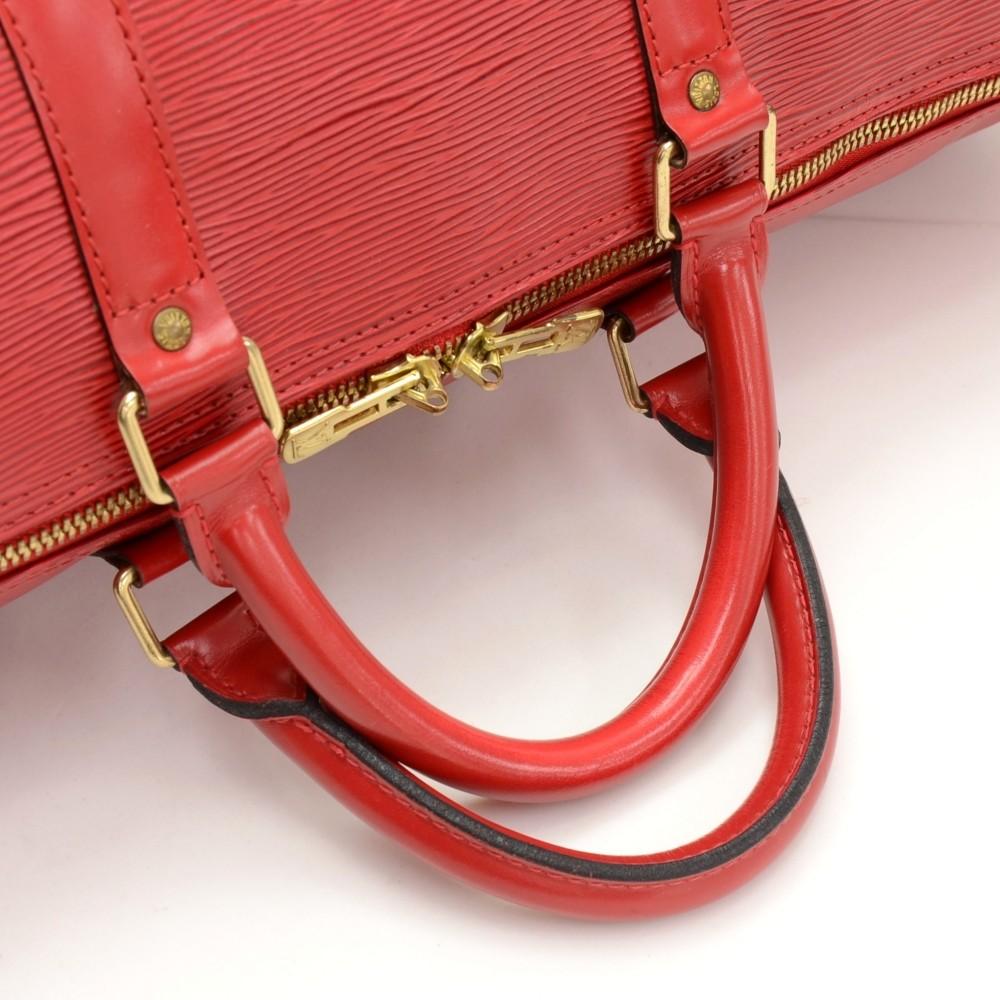 Louis Vuitto Keepall 50 Epi Leather Travel Bag
