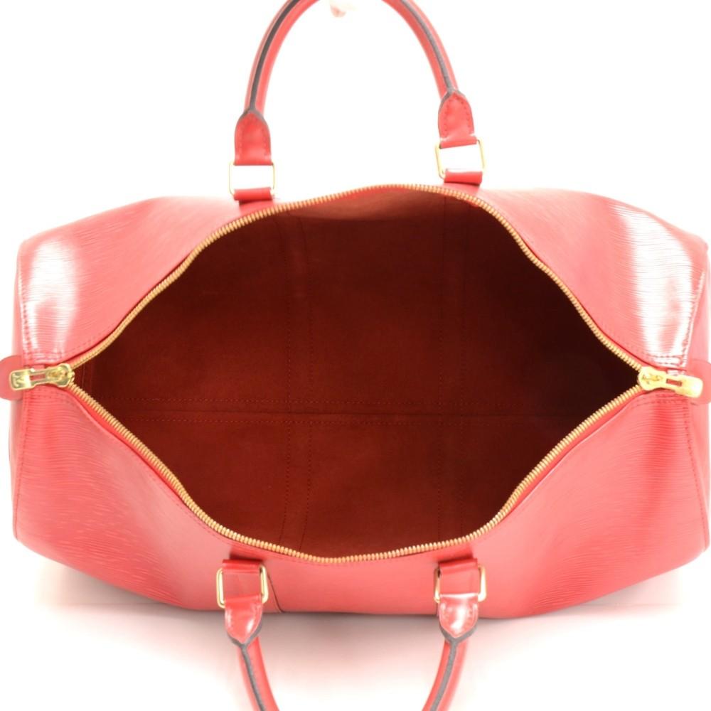 Louis Vuitto Keepall 50 Epi Leather Travel Bag