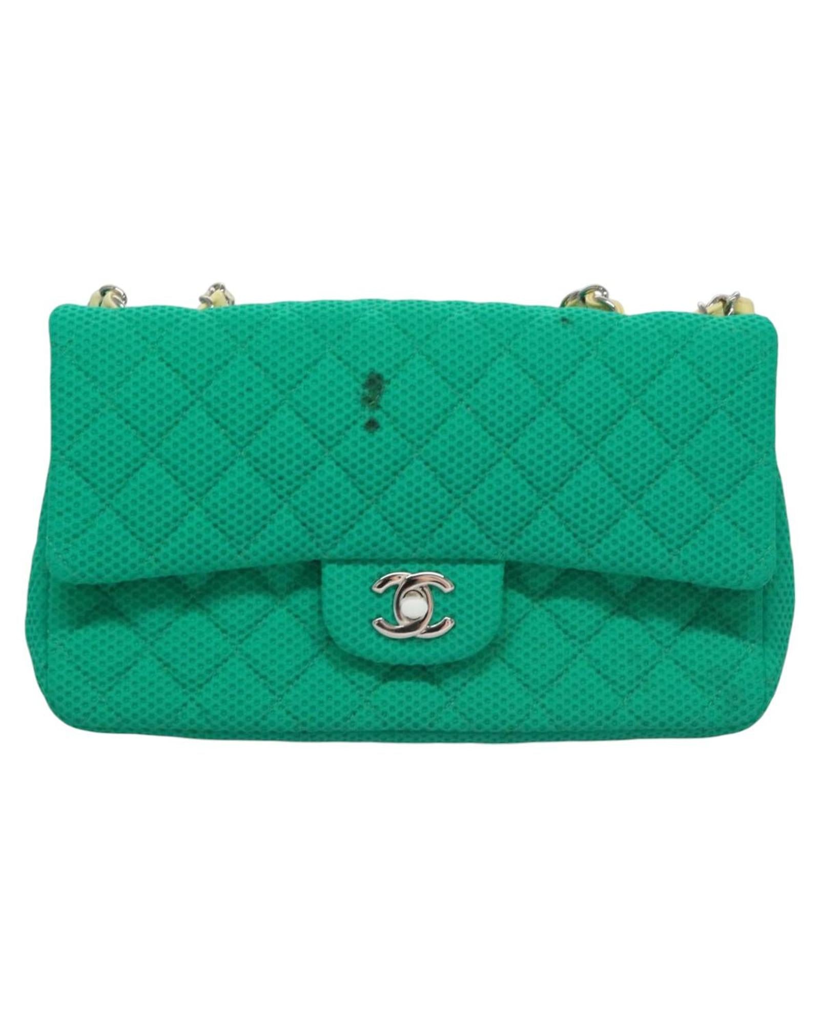 Chanel Cotton Shoulder Bag with  Card