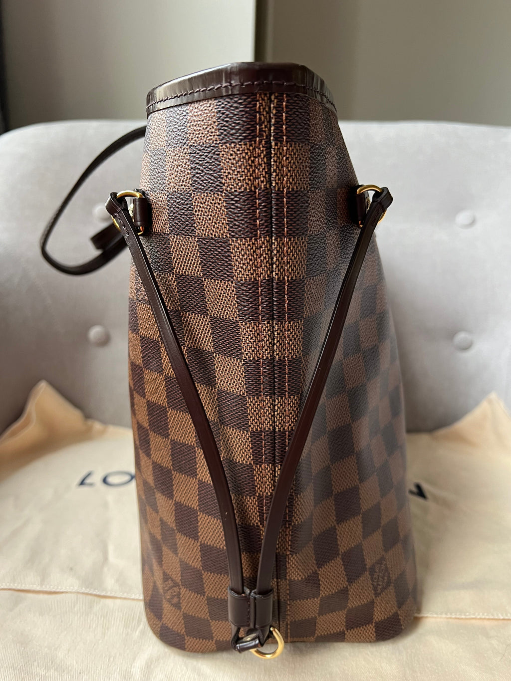 Louis Vuitton Neverfull MM Damier Ebene Cherry Interior (RRP £1,410)