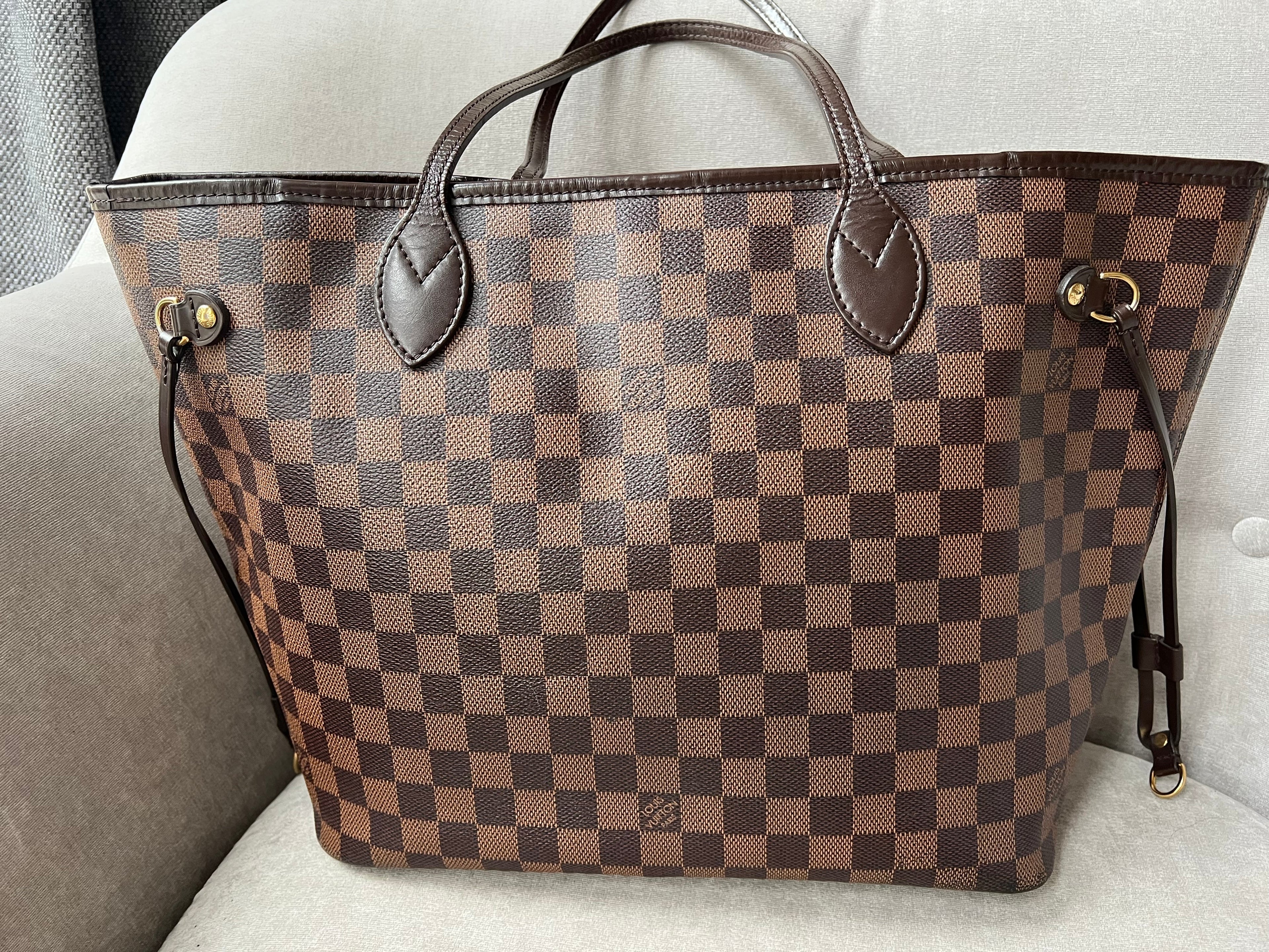 Louis Vuitton Neverfull MM Damier Ebene Cherry Interior (RRP £1,410)