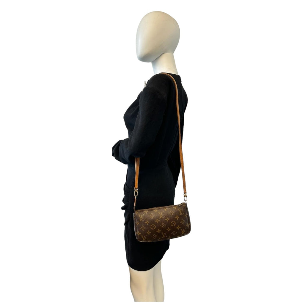 Louis Vuitton Pochette Accessories Monogram Canvas Long Strap