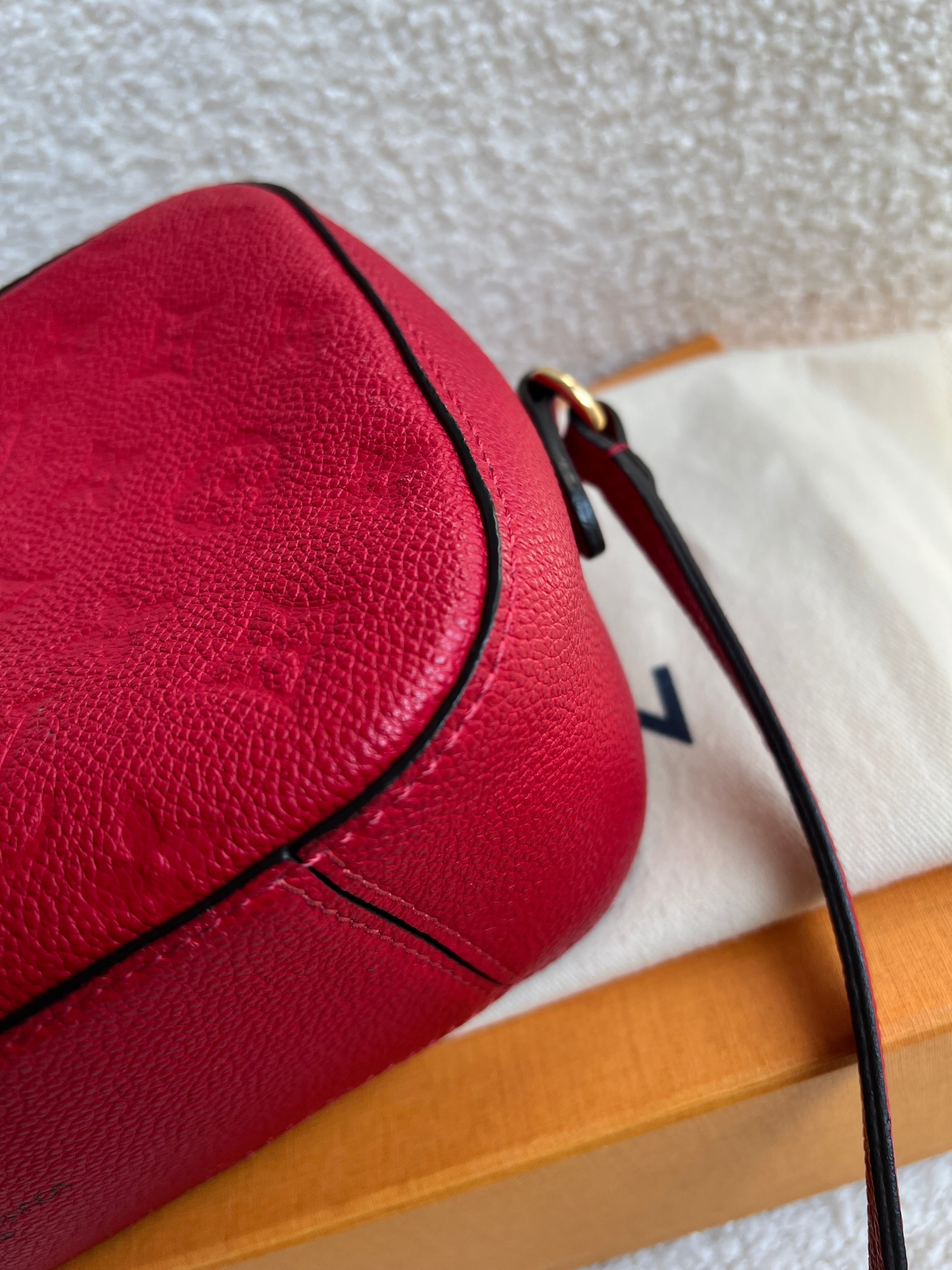 Louis Vuitton Saintonge Red Empreinte (RRP £1520)