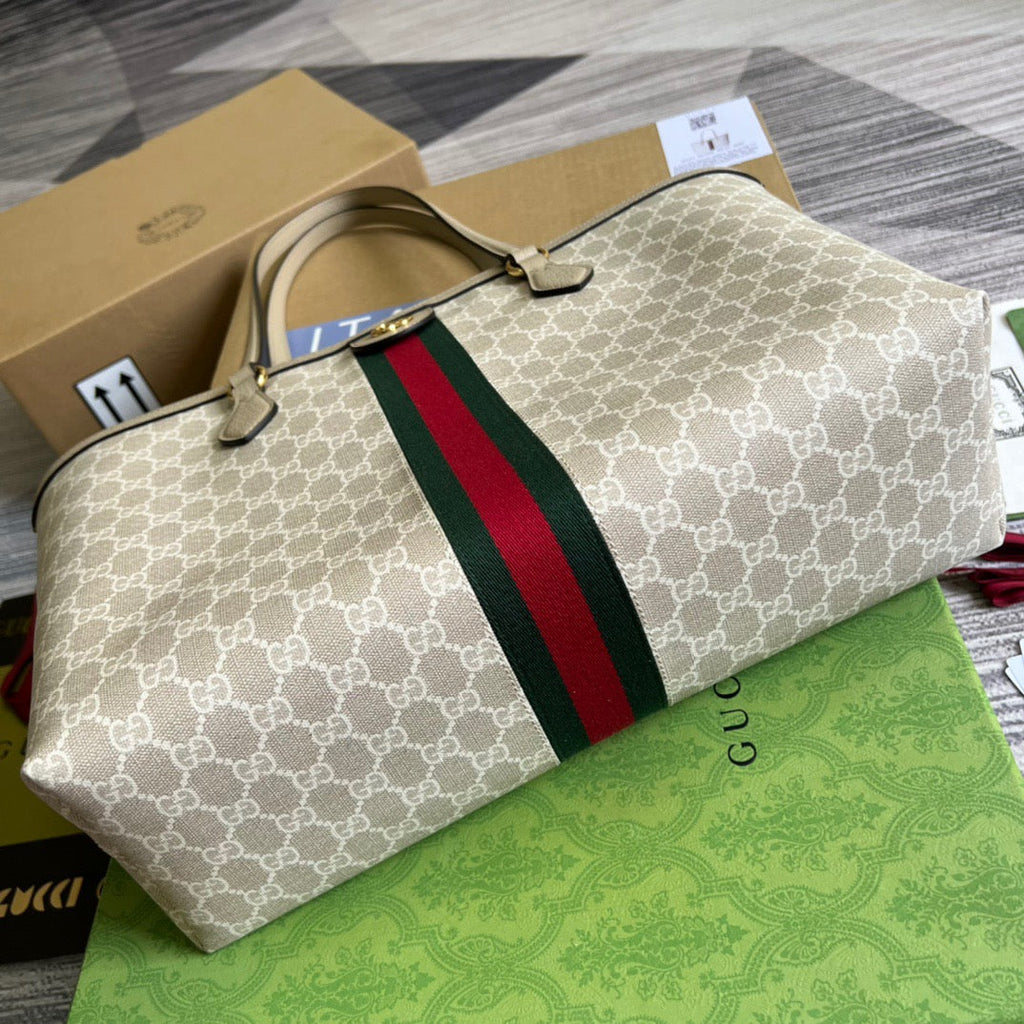 gg Ophidia Medium gg Tote Beige For Women, Women’s Bags 15in/38cm gg ‎631685 UULAG 9682