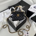CHL Clutch With Chain Gold Hardware Black For Women, Women’s Handbags, Shoulder Bags 5.7in/14.5cm AP2945