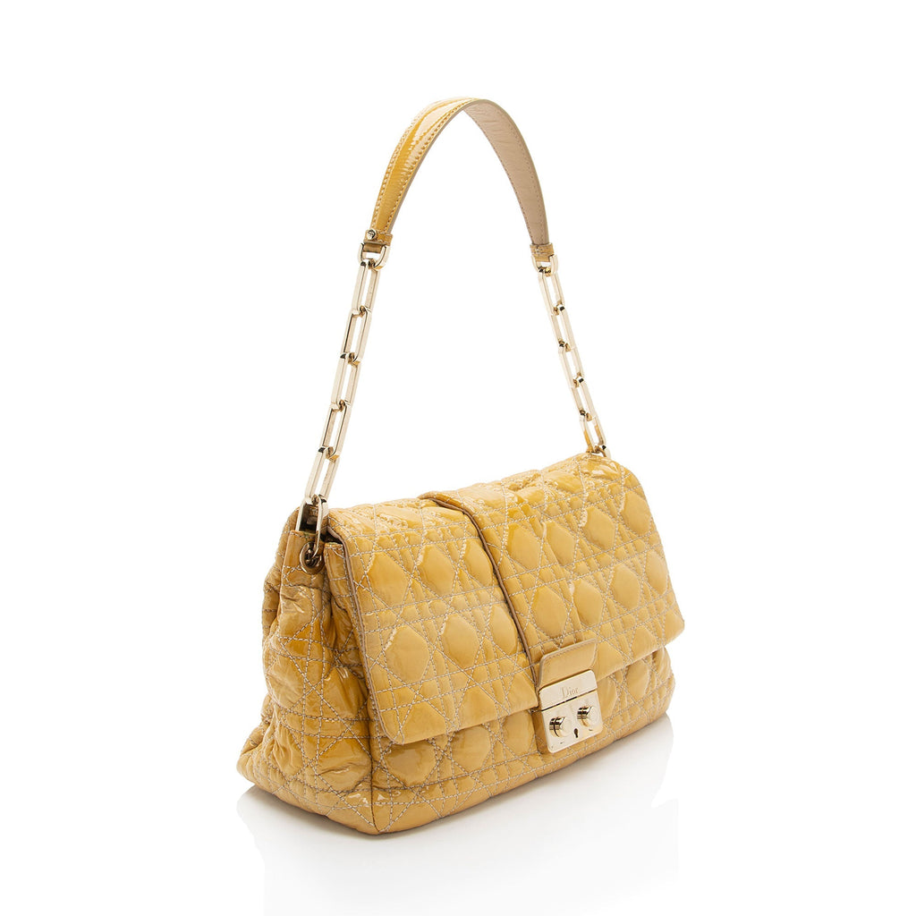 Dior Patent Leather New Lock Flap Bag