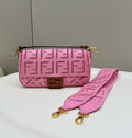 FI Baguette Pink with Embroidery MeGLAMIum Bag For Woman 28cm/11in