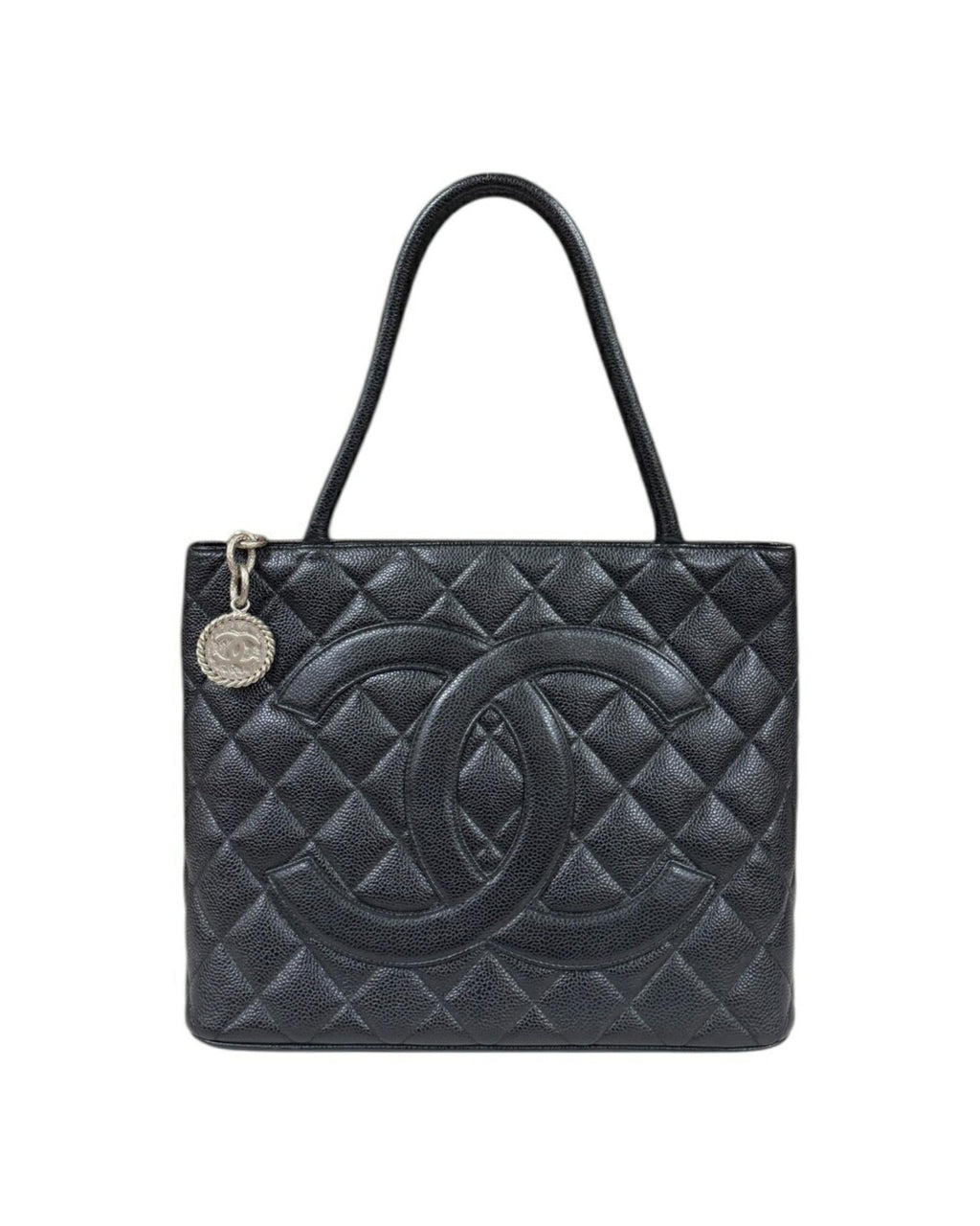 Chanel Leather Medaillon Tote Bag with Minor Wear