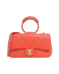 Chanel Leather Shoulder Bag with Dust Bag