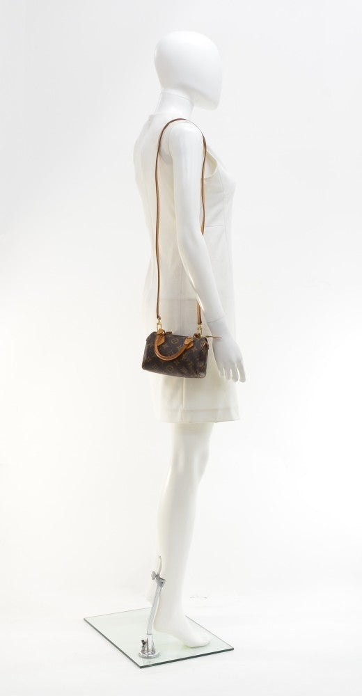 Louis Vuitto Mini Speedy Sac HL Monogram Canvas Handbag with Strap