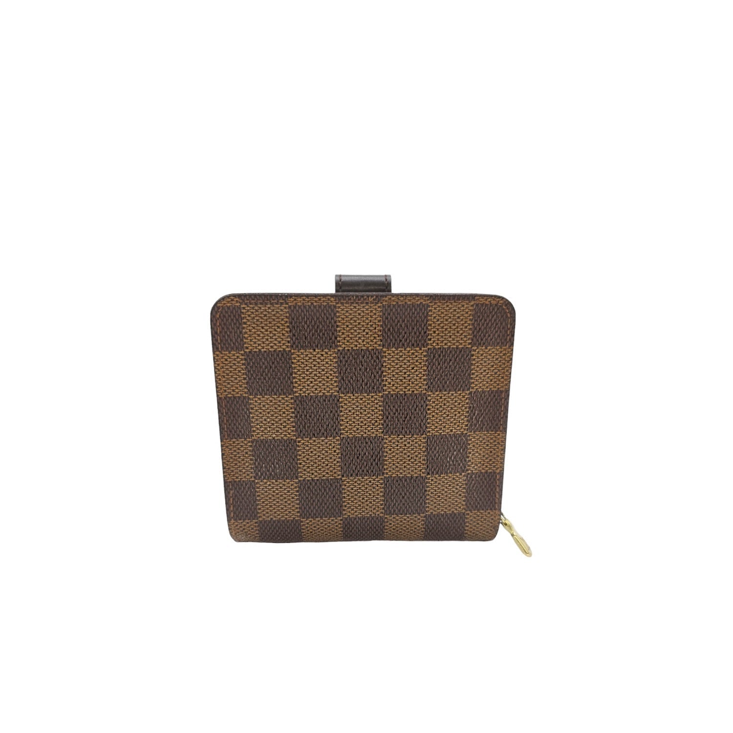 Louis Vuitton Vintage Damier Ebene Compact Zip Bifold Wallet