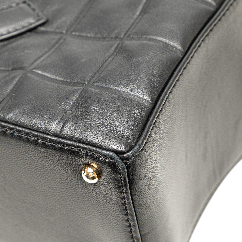 Chanel Cc Choco Bar Lambskin Shoulder Bag