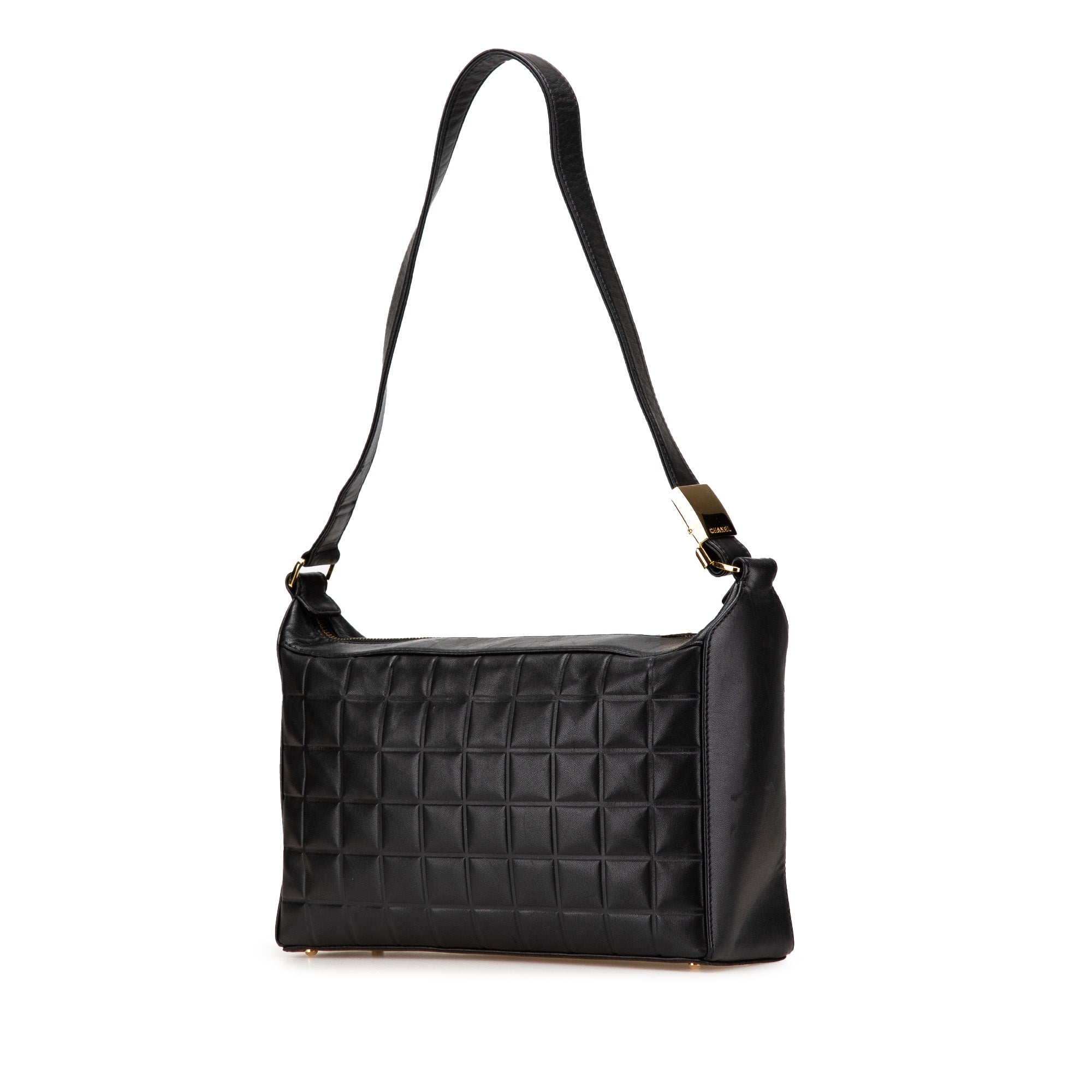 Chanel Cc Choco Bar Lambskin Shoulder Bag