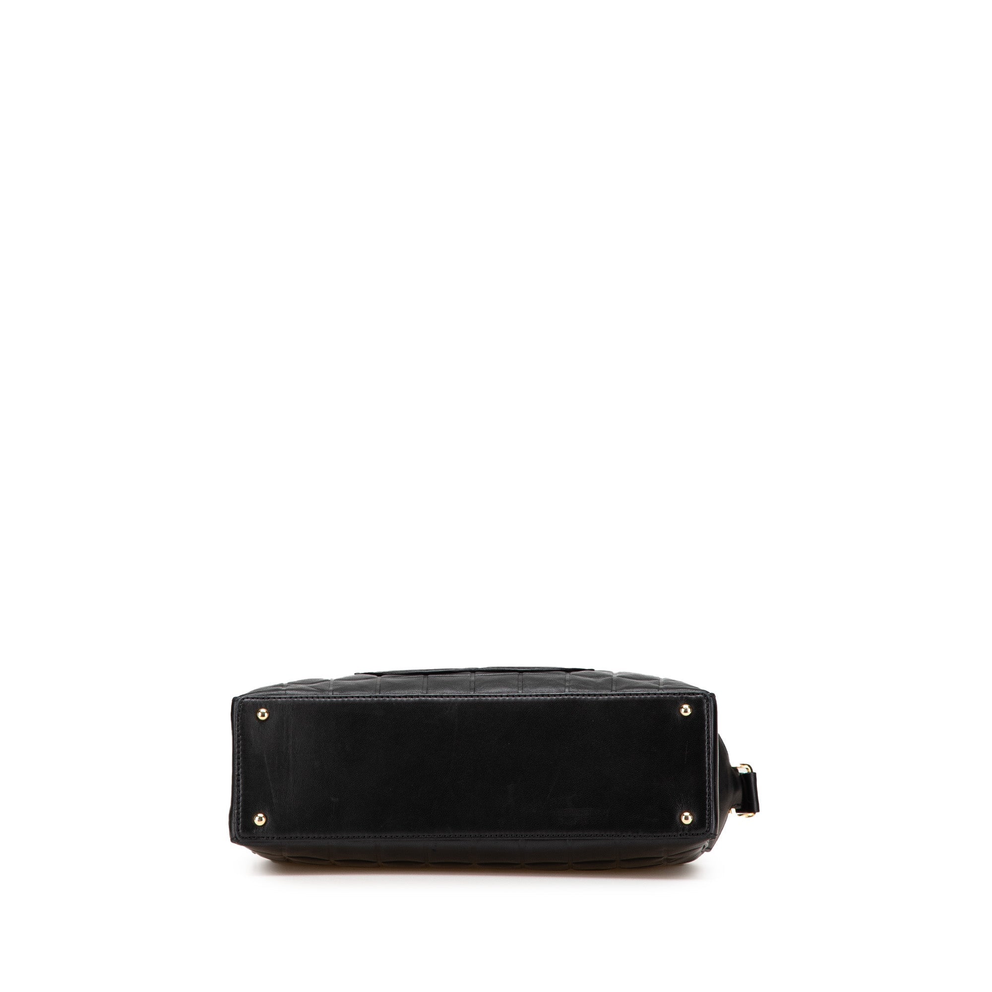 Chanel Cc Choco Bar Lambskin Shoulder Bag