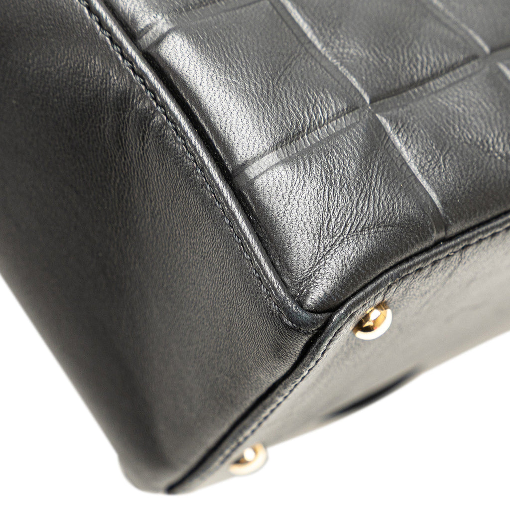 Chanel Cc Choco Bar Lambskin Shoulder Bag