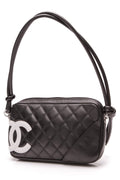 Cambon Ligne Pochette Bag - Black Calfskin