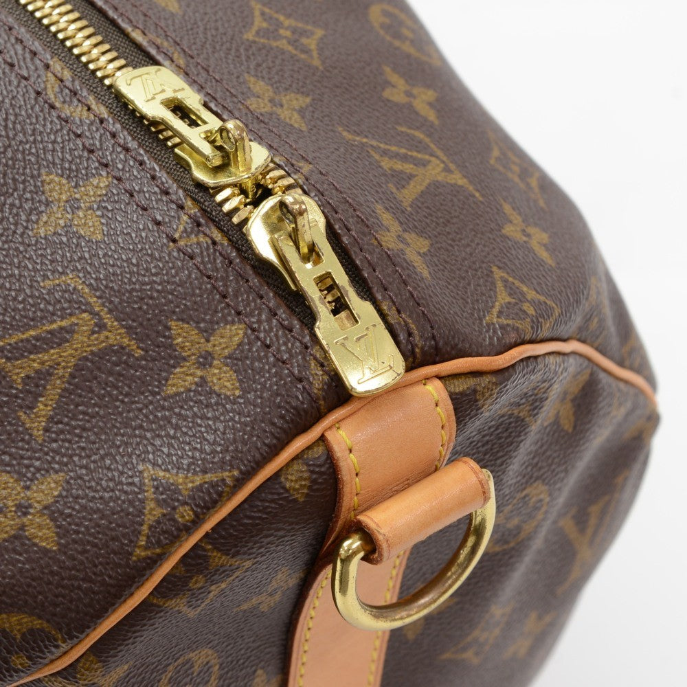Louis Vuitto Monogram Canvas Keepall 55 Bandouliere Duffel Bag with Strap