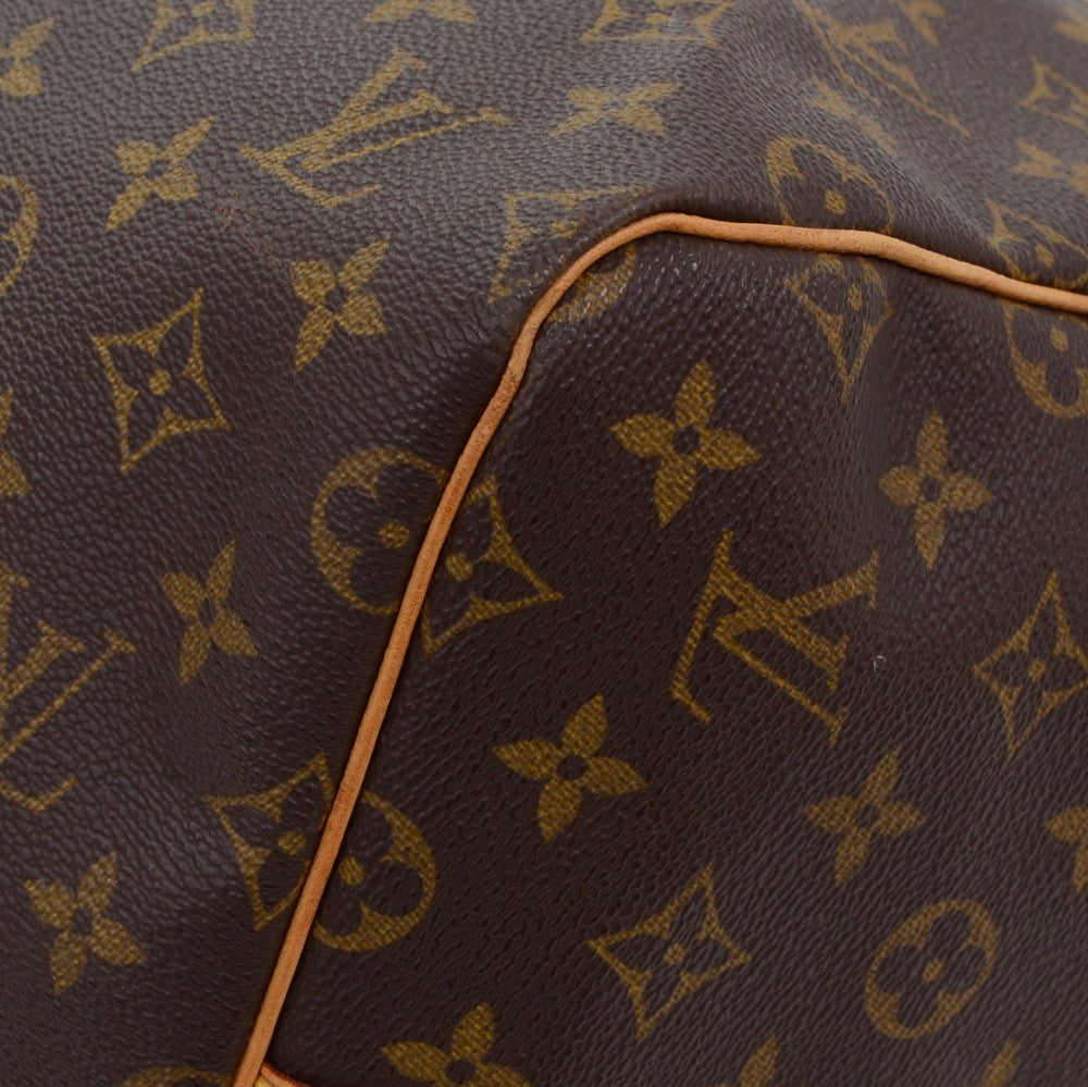 Louis Vuitto Monogram Canvas Keepall 55 Bandouliere Duffel Bag with Strap