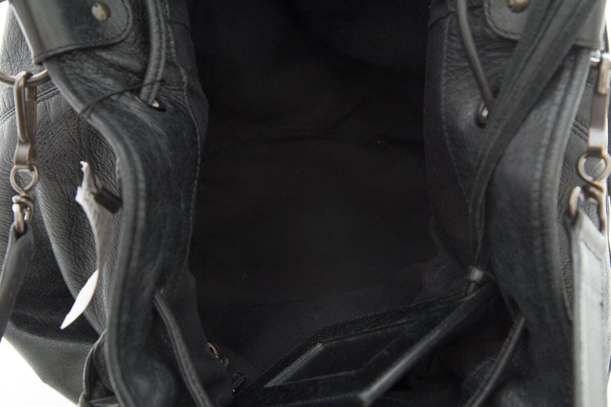 Balenciaga Black 2 Way City Handbag