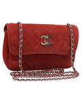 Chanel Timeless Suede Shoulder Bag with  Card