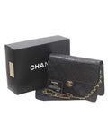 Chanel Timeless Leather Handbag with Box and ity Card