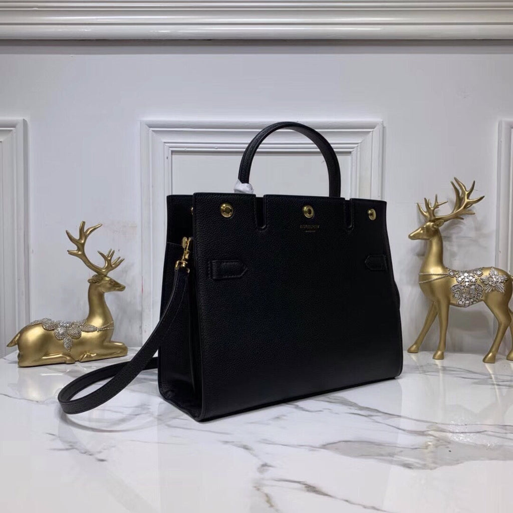 GLAMI Small Title Bag With Pocket Detail Black For Women, Bags 11.8in/30cm